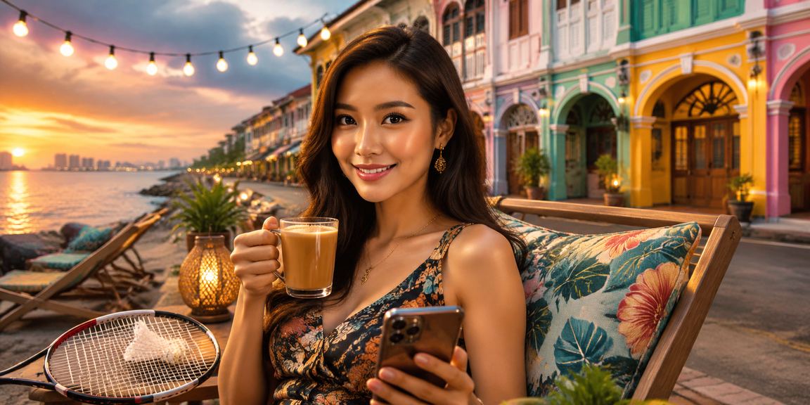 Pengguna Malaysia memasang aplikasi ez96 di telefon Android di Pulau Pinang